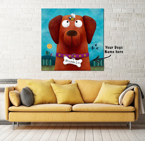Fox Red Labrador - Personalised Pooch Art Canvas